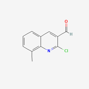 molecular formula C11H8ClNO B1582571 2-Chloro-8-methylquinoline-3-carbaldehyde CAS No. 73568-26-0