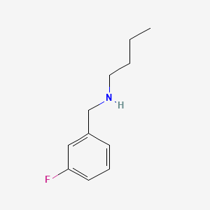 molecular formula C11H16FN B1582572 苯甲胺，N-丁基-3-氟- CAS No. 60509-34-4