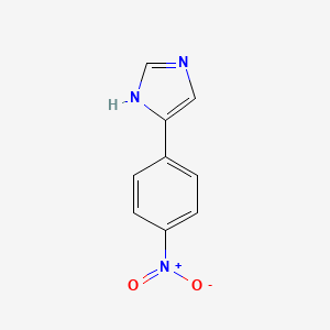molecular formula C9H7N3O2 B1582574 4-(4-硝基苯基)-1H-咪唑 CAS No. 38980-93-7