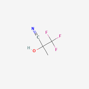 B1582578 3,3,3-Trifluoro-2-hydroxy-2-methylpropanenitrile CAS No. 335-08-0