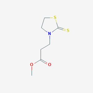 B1582581 Methyl 3-(2-sulfanylidene-1,3-thiazolidin-3-yl)propanoate CAS No. 22623-71-8