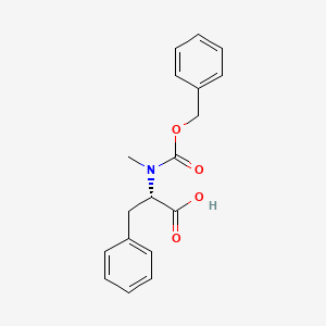 molecular formula C18H19NO4 B1582585 Cbz-N-甲基-L-苯丙氨酸 CAS No. 2899-07-2