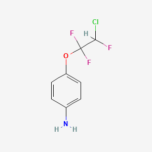 molecular formula C8H7ClF3NO B1582588 4-(2-氯-1,1,2-三氟乙氧基)苯胺 CAS No. 403-61-2