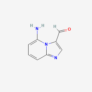 molecular formula C8H7N3O B1582590 5-氨基咪唑并[1,2-a]吡啶-3-甲醛 CAS No. 35220-26-9