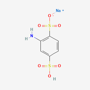 molecular formula C6H5NNa2O6S2 B1582613 Sodium 2-amino-4-sulfobenzenesulfonate CAS No. 24605-36-5
