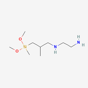 molecular formula C9H24N2O2Si B1582616 N-(3-(二甲氧甲基甲硅烷基)-2-甲基丙基)乙二胺 CAS No. 23410-40-4