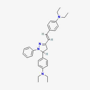 4-[2-[5-[4-(Diethylamino)phenyl]-4,5-dihydro-1-phenyl-1H-pyrazol-3-YL]vinyl]-N,N-diethylaniline