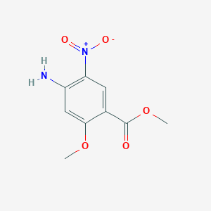 molecular formula C9H10N2O5 B1582649 4-氨基-2-甲氧基-5-硝基苯甲酸甲酯 CAS No. 59338-84-0