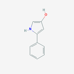 molecular formula C10H9NO B015827 3-羟基-5-苯基吡咯 CAS No. 100750-40-1
