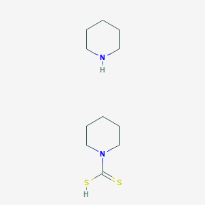 molecular formula C11H22N2S2 B1582786 五亚甲基二硫代氨基甲酸哌啶鎓 CAS No. 98-77-1