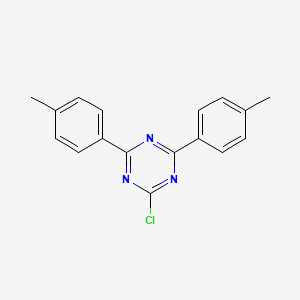 molecular formula C17H14ClN3 B1582862 2-氯-4,6-二对甲苯基-1,3,5-三嗪 CAS No. 21902-34-1