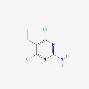 molecular formula C6H7Cl2N3 B1582910 4,6-二氯-5-乙基嘧啶-2-胺 CAS No. 6343-68-6