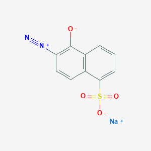 molecular formula C10H5N2NaO4S B1582932 6-重氮-5-氧化萘-1-磺酸钠 CAS No. 2657-00-3