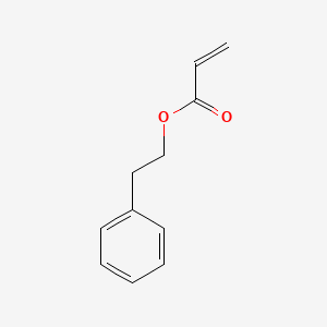 molecular formula C11H12O2 B1582941 2-Propenoic acid, 2-phenylethyl ester CAS No. 3530-36-7
