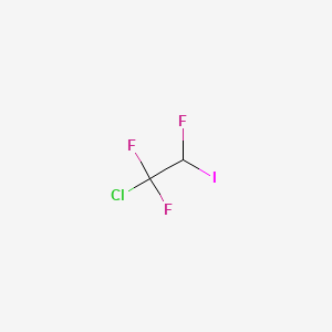 molecular formula C2HClF3I B1582961 1-氯-2-碘-1,1,2-三氟乙烷 CAS No. 354-26-7