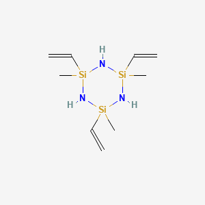 molecular formula C9H21N3Si3 B1582966 2,4,6-Trimethyl-2,4,6-trivinylcyclotrisilazane CAS No. 5505-72-6