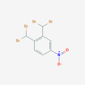 molecular formula C8H5Br4NO2 B1582994 1,2-Bis(dibromomethyl)-4-nitrobenzene CAS No. 13209-16-0