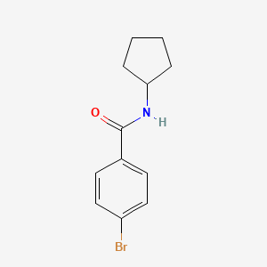 molecular formula C12H14BrNO B1583004 4-bromo-N-cyclopentylbenzamide CAS No. 223557-21-9