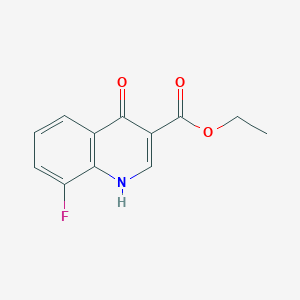 molecular formula C12H10FNO3 B1583005 Ethyl 8-fluoro-4-hydroxyquinoline-3-carboxylate CAS No. 63010-69-5