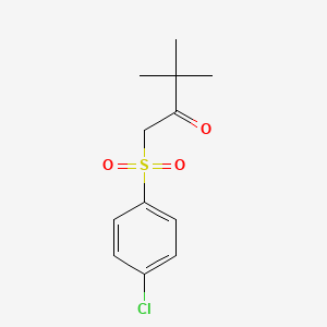 molecular formula C12H15ClO3S B1583010 1-((4-氯苯基)磺酰基)-3,3-二甲基丁烷-2-酮 CAS No. 207974-06-9