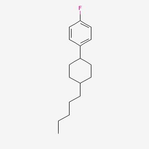 molecular formula C17H25F B1583018 1-Fluoro-4-(4-pentylcyclohexyl)benzene CAS No. 76802-61-4