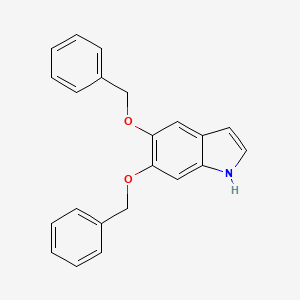 molecular formula C22H19NO2 B1583037 5,6-双(苄氧基)-1H-吲哚 CAS No. 4790-19-6