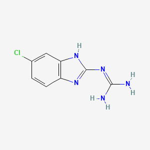 molecular formula C8H8ClN5 B1583089 2-(6-氯-1H-苯并咪唑-2-基)胍 CAS No. 70590-32-8