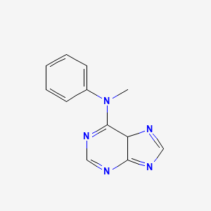 B1583090 N-methyl-N-phenyl-5H-purin-6-amine CAS No. 82760-84-7