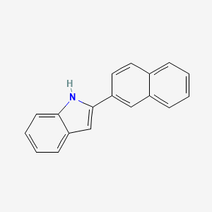 molecular formula C18H13N B1583091 2-(2-萘基)吲哚 CAS No. 23746-81-8