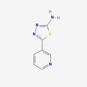 molecular formula C7H6N4S B1583096 5-(吡啶-3-基)-1,3,4-噻二唑-2-胺 CAS No. 68787-52-0