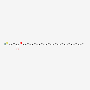 B1583134 Propanoic acid, 3-mercapto-, octadecyl ester CAS No. 31778-15-1