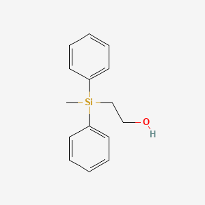 molecular formula C15H18OSi B1583140 2-(二苯甲基甲硅烷基)乙醇 CAS No. 40438-48-0