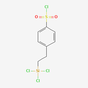 B1583146 Benzenesulfonyl chloride, 4-[2-(trichlorosilyl)ethyl]- CAS No. 79793-00-3