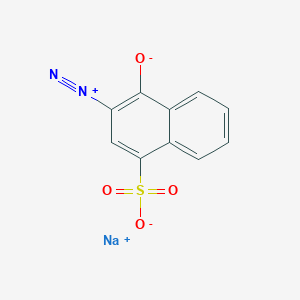 molecular formula C10H5N2NaO4S B1583147 1-萘磺酸，3-重氮-3,4-二氢-4-氧代-，钠盐 CAS No. 64173-96-2