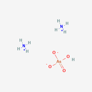molecular formula (NH4)2HAsO4<br>AsH9N2O4 B1583155 砷酸铵 CAS No. 7784-44-3