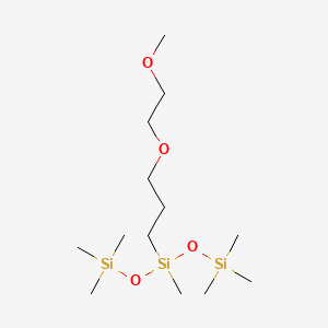 B1583156 3-(2-Methoxyethoxy)propyl-methyl-bis(trimethylsilyloxy)silane CAS No. 27306-78-1