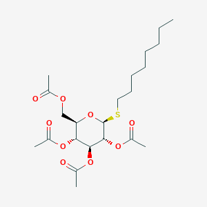 molecular formula C22H36O9S B015832 Octyl 2,3,4,6-tetra-O-acetyl-b-D-thioglucopyranoside CAS No. 85618-26-4
