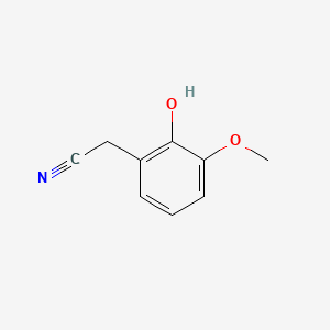 molecular formula C9H9NO2 B1583202 2-Hydroxy-3-methoxyphenylacetonitrile CAS No. 42973-56-8