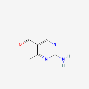 molecular formula C7H9N3O B1583234 5-乙酰基-2-氨基-4-甲基嘧啶 CAS No. 66373-25-9