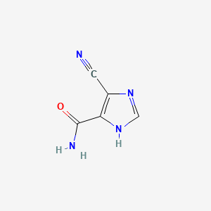 molecular formula C5H4N4O B1583235 4-氰基-1H-咪唑-5-甲酰胺 CAS No. 5372-23-6