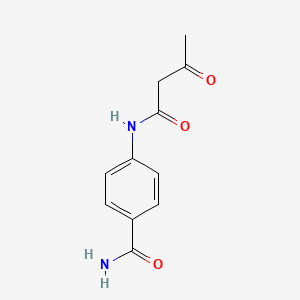 B1583247 4-(3-Oxobutanamido)benzamide CAS No. 56766-13-3