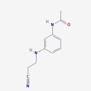 molecular formula C11H13N3O B1583253 Acetamide, N-(3-((2-cyanoethyl)amino)phenyl)- CAS No. 21678-63-7