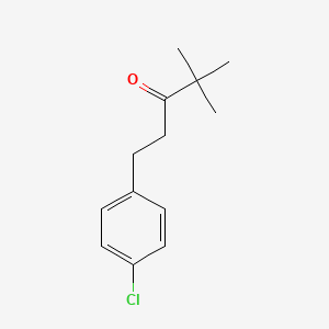 molecular formula C13H17ClO B1583267 1-(4-氯苯基)-4,4-二甲基-3-戊酮 CAS No. 66346-01-8
