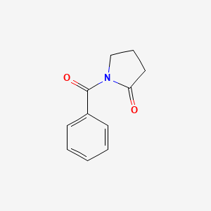 molecular formula C11H11NO2 B1583277 1-苯甲酰吡咯烷-2-酮 CAS No. 2399-66-8