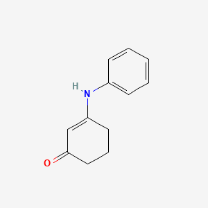 molecular formula C12H13NO B1583279 2-Cyclohexen-1-one, 3-(phenylamino)- CAS No. 24706-50-1