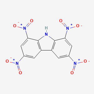 molecular formula C12H5N5O8 B1583334 1,3,6,8-四硝基咔唑 CAS No. 4543-33-3