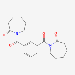 molecular formula C20H24N2O4 B1583384 2H-氮杂菲-2-酮，1,1'-(1,3-苯撑二甲酰基)双[六氢- CAS No. 7381-13-7