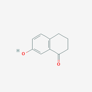 molecular formula C10H10O2 B1583441 7-羟基-1-四氢萘酮 CAS No. 22009-38-7