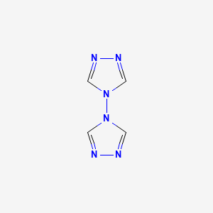 molecular formula C4H4N6 B1583458 4,4'-Bi-4H-1,2,4-triazole CAS No. 16227-15-9
