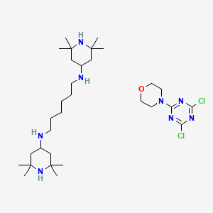 molecular formula C31H58Cl2N8O B1583474 1,6-己二胺，N1,N6-双(2,2,6,6-四甲基-4-哌啶基)-，与 2,4-二氯-6-(4-吗啉基)-1,3,5-三嗪的聚合物 CAS No. 82451-48-7